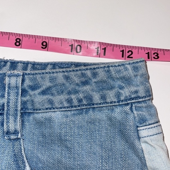 FREE PEOPLE TWO TONED MINI JEAN SKIRT SIZE 2 - Picture 10 of 10